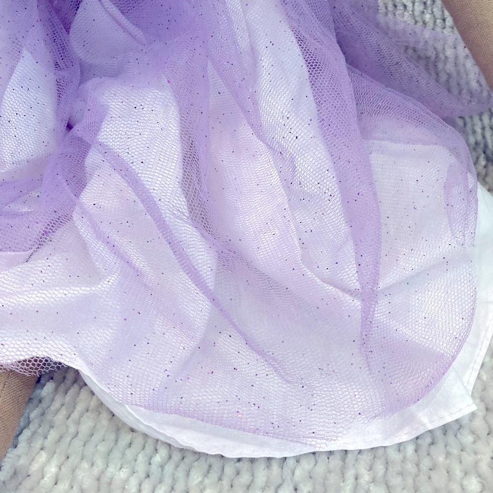 Pottery Barn Kids Ballerina Cloth Doll Lavender Tulle Ballet Dancer Brown Hair - Picture 5 of 9